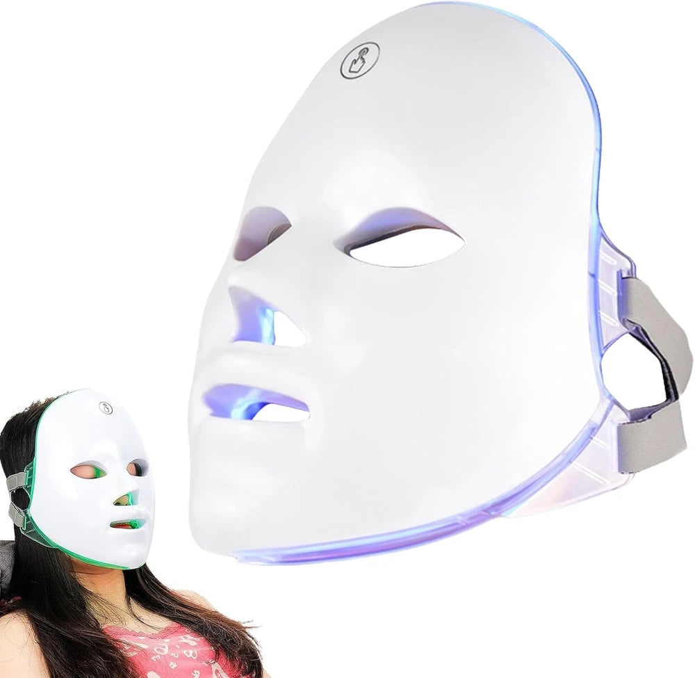 7-in-1 LED light therapy facial rejuvenation mask